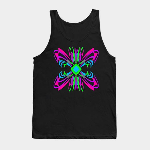 Abstract Butterfly Tank Top by Izmet